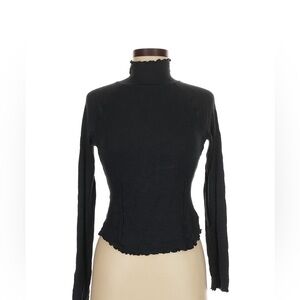 Free people  Black Turtleneck Top